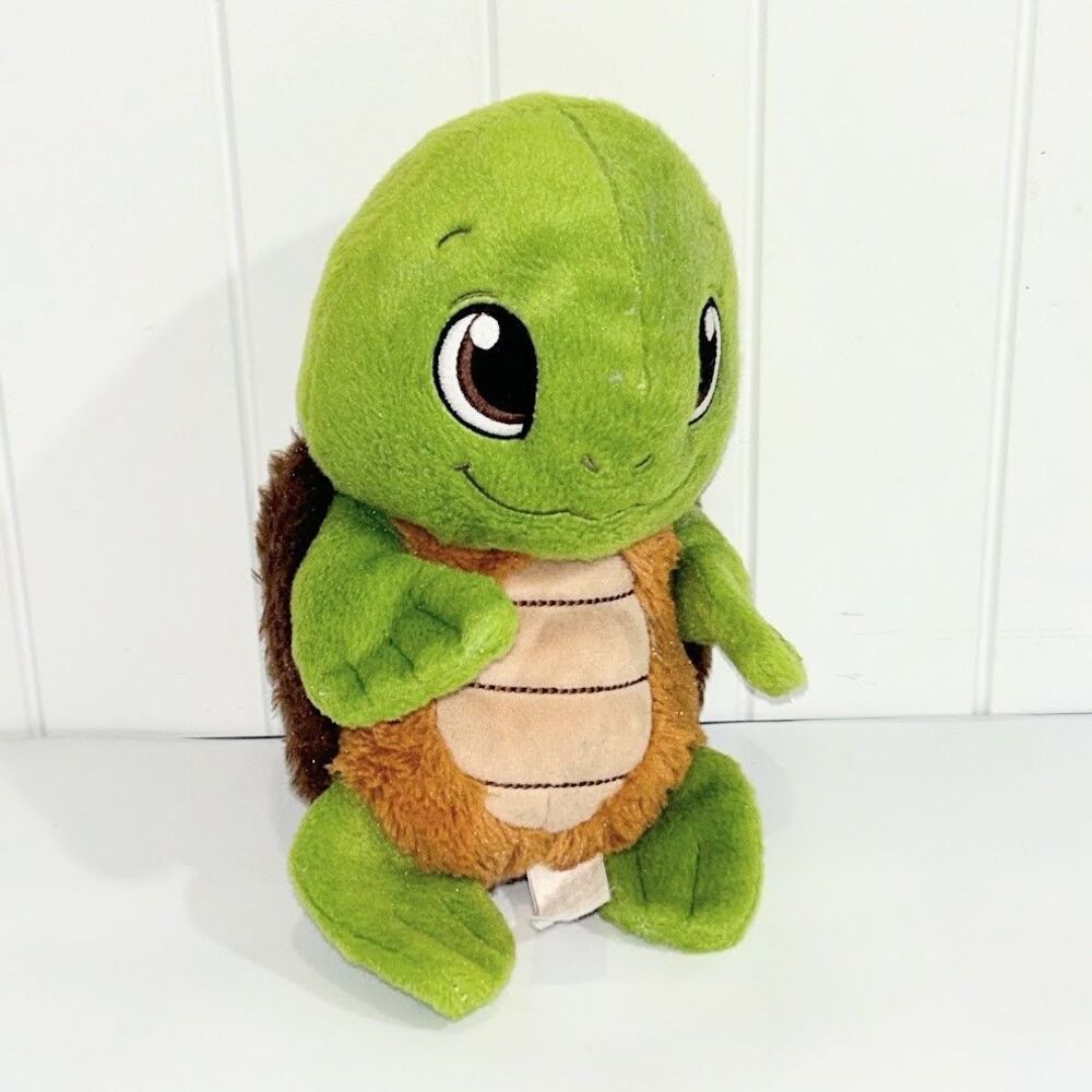 Fiesta Swaddle Babies Baby Turtle Plush 9.5” Green Brown ( No Blanket )